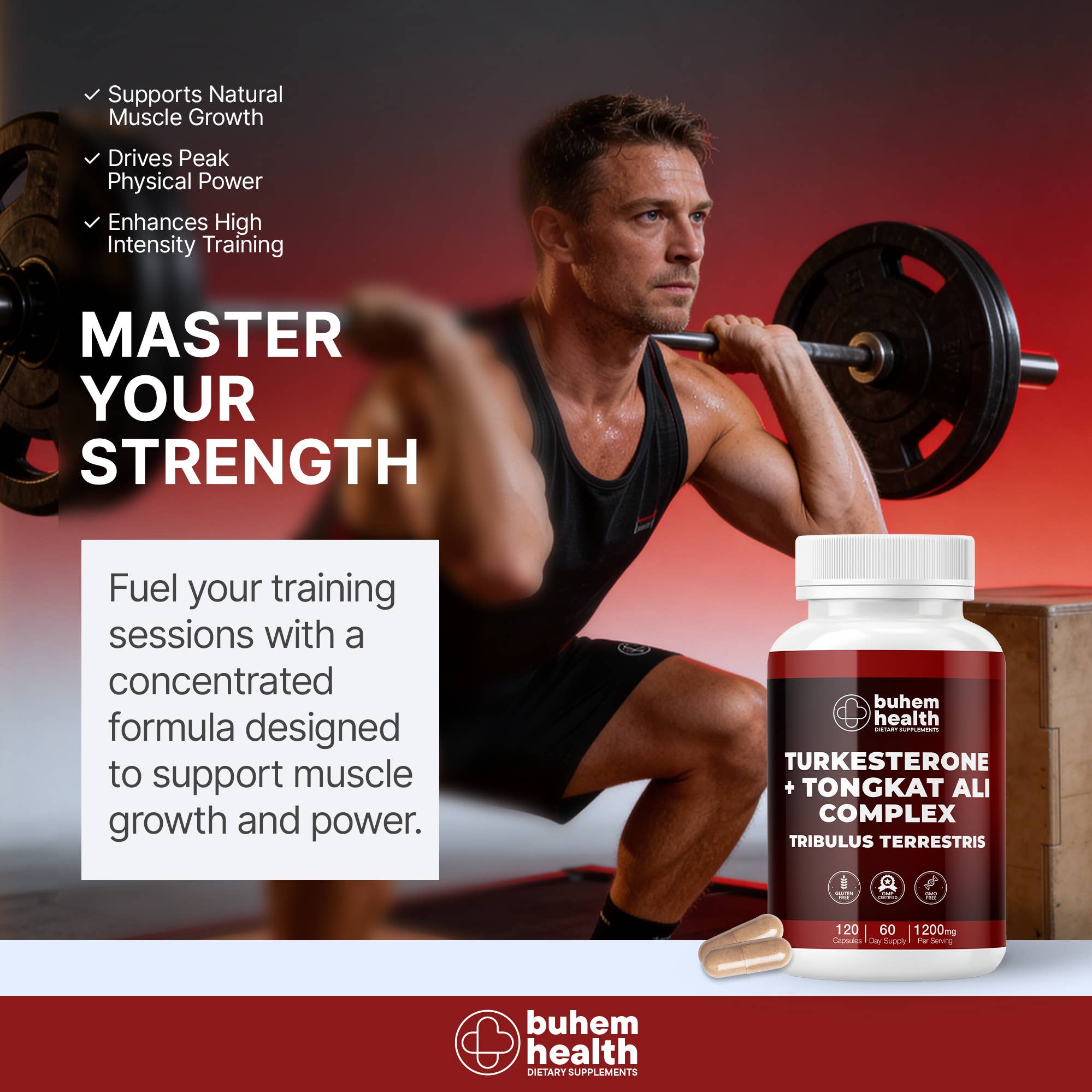 BuHealth Turkesterone Tongkat Ali with Tribulus Terrestris