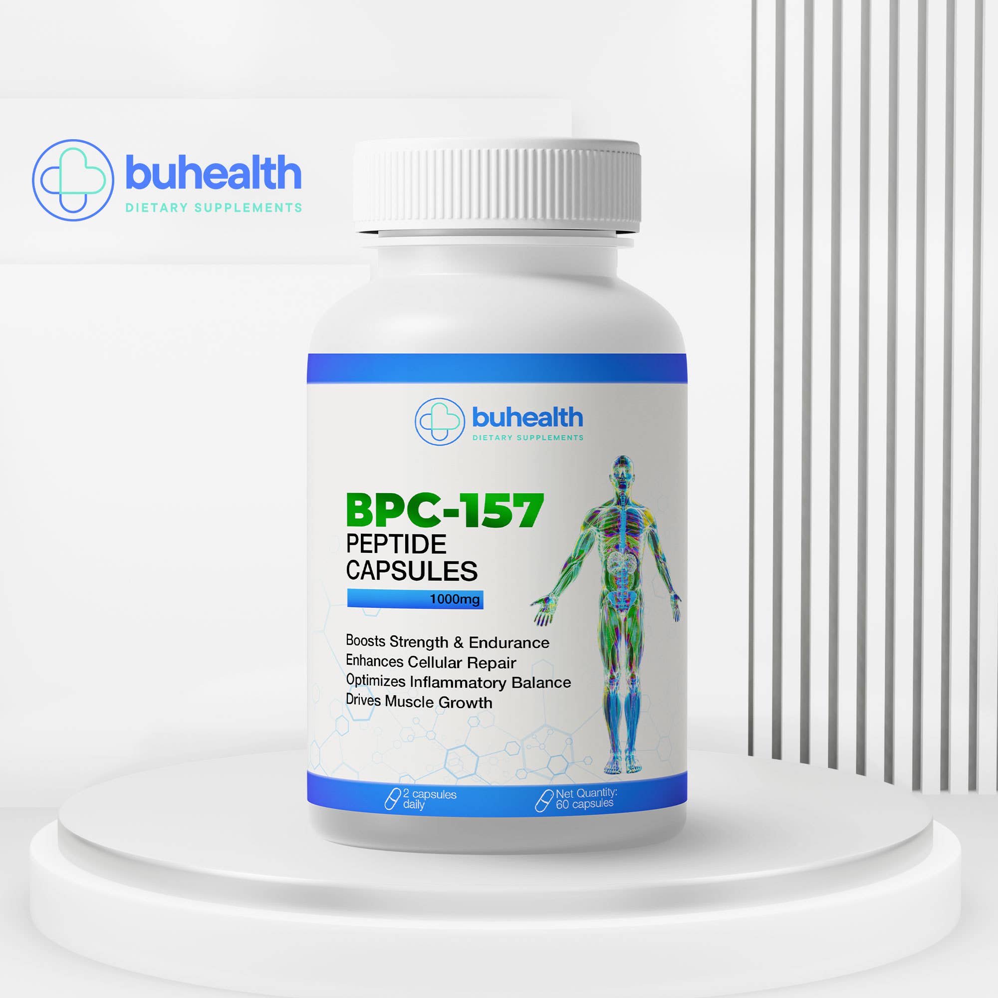 SANURA WELL BPC-157 Capsules 1000 mcg | 60 Capsules | Made in USA | GMP