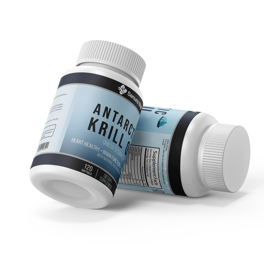 SANURA WELL Antarctic Krill Oil 2000mg – Omega-3 Complex
