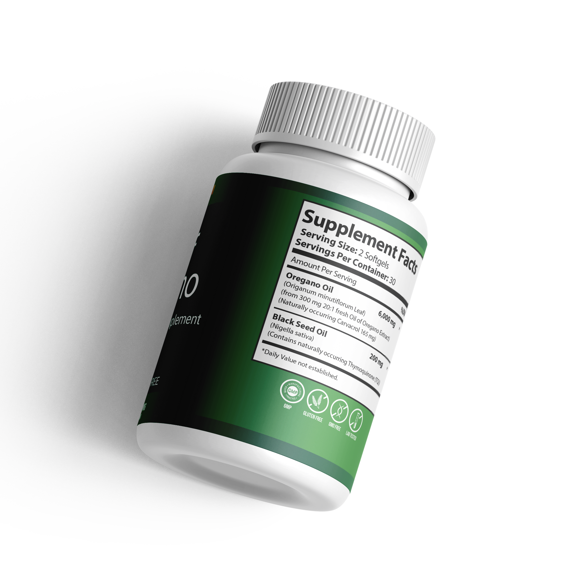 SANURA WELL Oregano Oil with Black Seed Oil Softgel 6200 mg