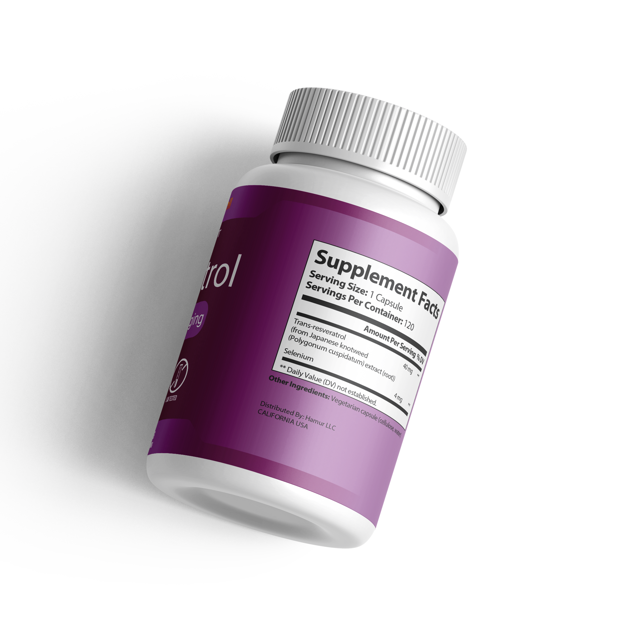 SANURA WELL Resveratrol 120 Capsules Anti-Aging&Energy