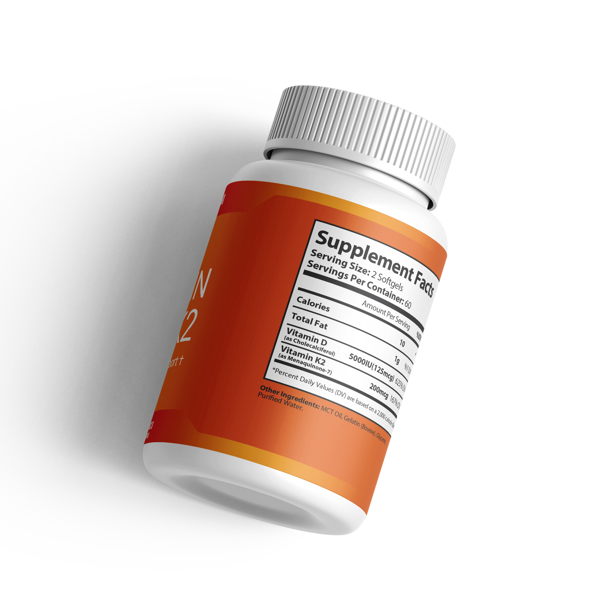 SANURA WELL  Vitamin D3 K2 Softgels – 5000 IU D3