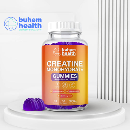 Buhem Health Creatine Monohydrate Gummies Blueberry Flavor