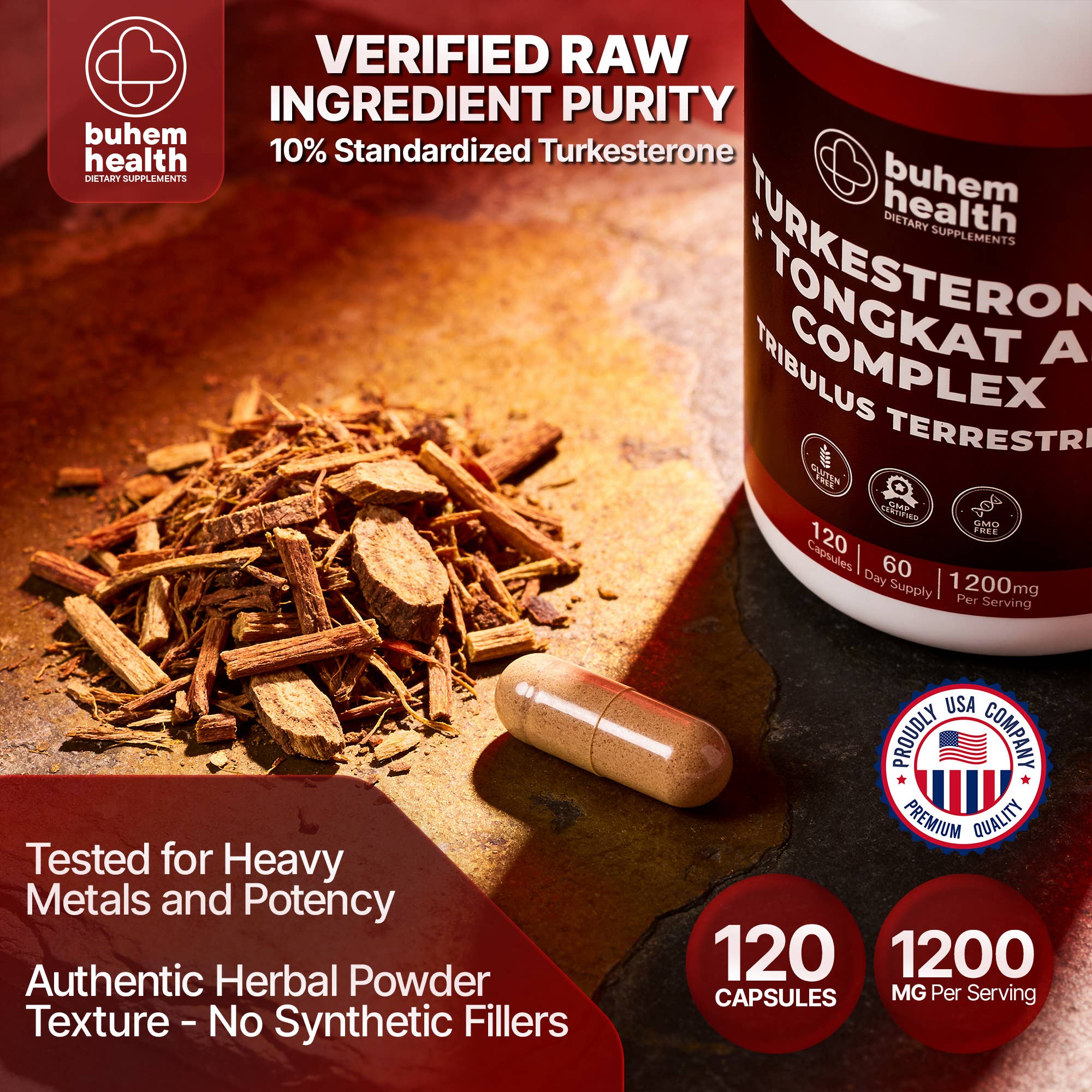 BuHealth Turkesterone Tongkat Ali with Tribulus Terrestris