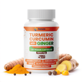 SANURA WELL Turmeric Curcumin Ginger Curcuma,120 Capsules