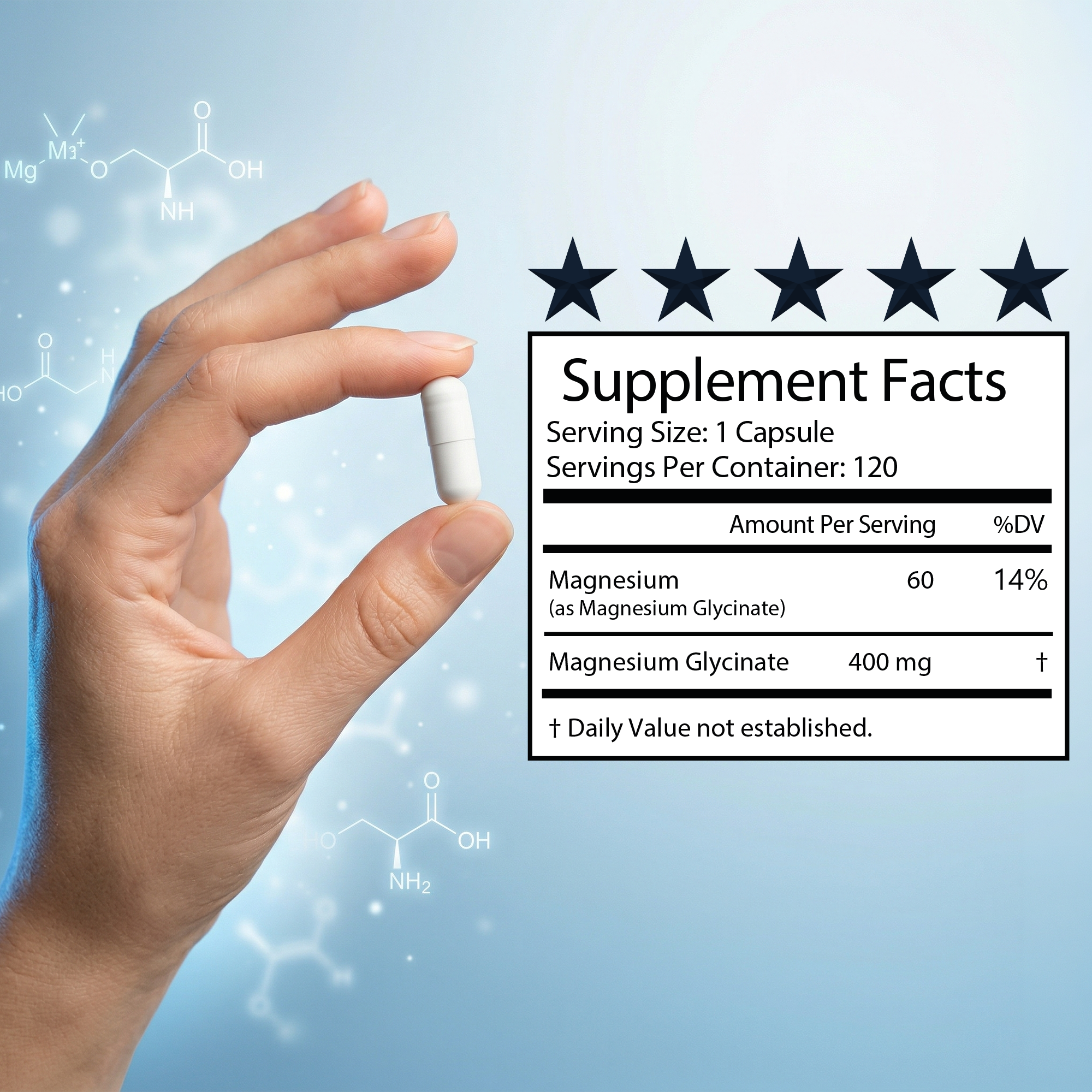 Sanura Well Magnesium Glycinate 400mg – Highly Absorbable