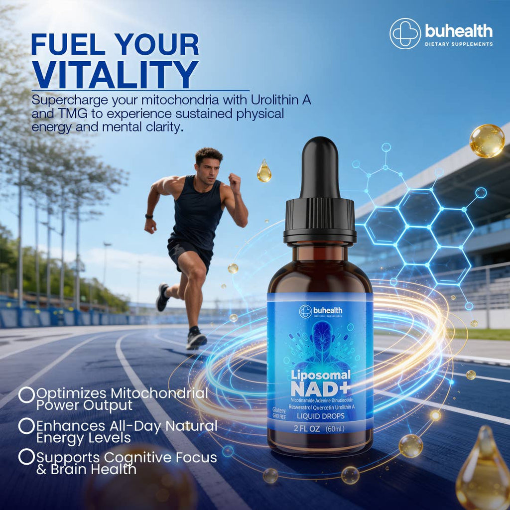 Liposomal NAD+ Liquid Drops, Resveratrol, Quercetin