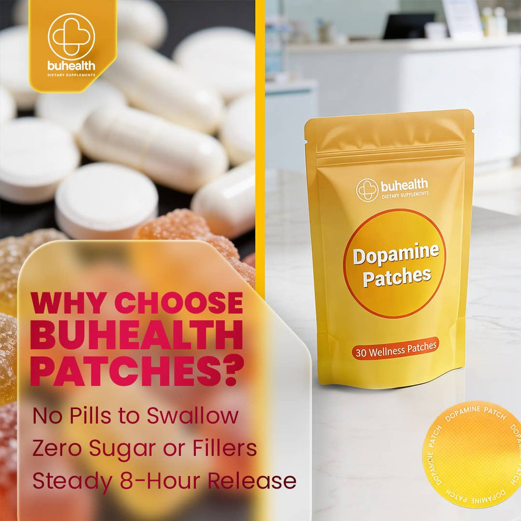 Dopamine Patches – 30 Wellness Patches | Mood Support&Focus