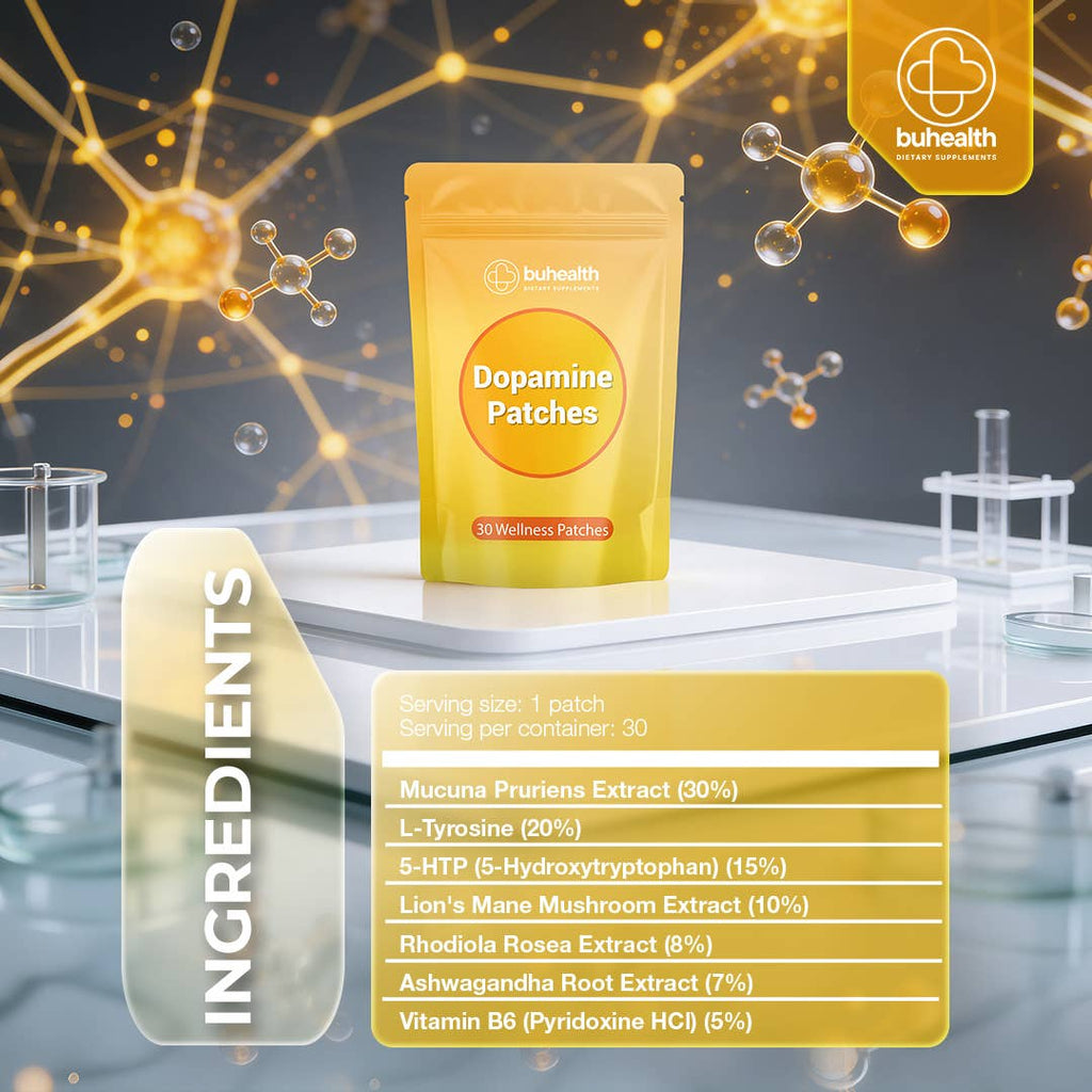 Dopamine Patches – 30 Wellness Patches | Mood Support&Focus